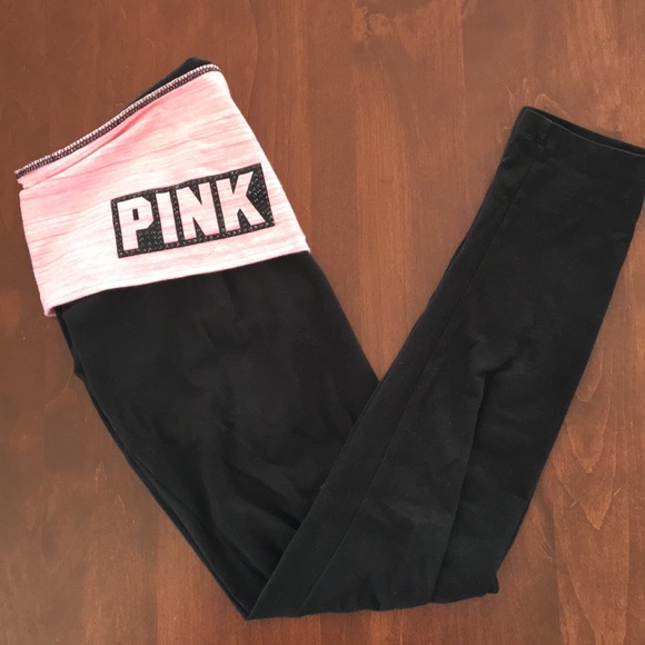 Pink Foldover leggings - Picture 2 of 4